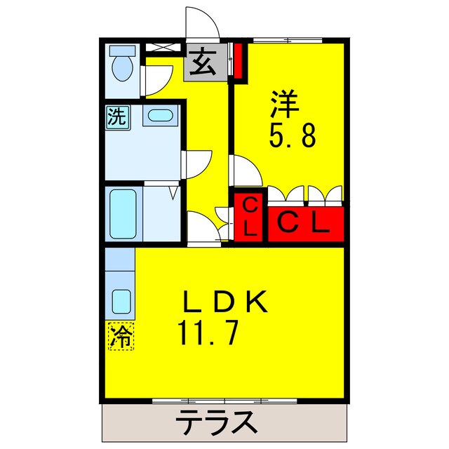 ちはら台駅 バス10分  ちはら台東4丁目下車：停歩3分 1階の物件間取画像