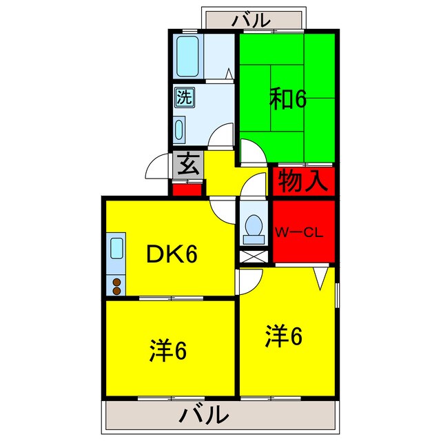 ハイツ128の物件間取画像