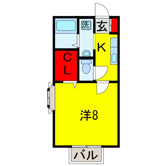八幡宿駅 徒歩2分 2階の物件間取画像