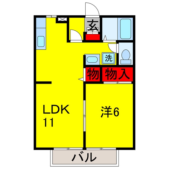 八幡宿駅 徒歩18分 2階の物件間取画像