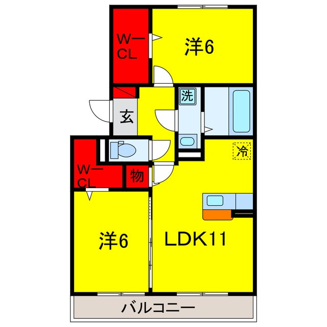 グラマードマレⅦＢの物件間取画像