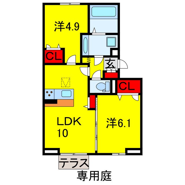 パストラルの物件間取画像