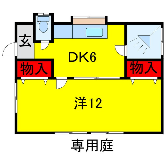 市原市椎津平屋の物件間取画像