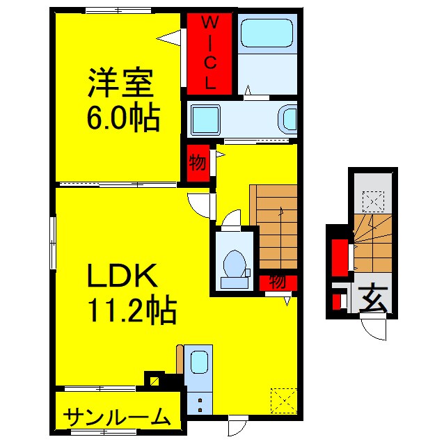 ヒカルサ市原姉ヶ崎サウスの物件間取画像