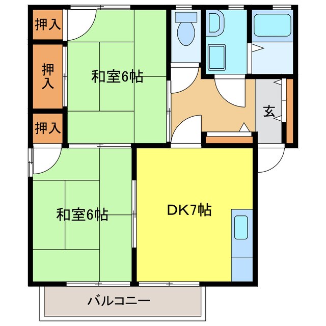 ウッドパレス旭の物件間取画像