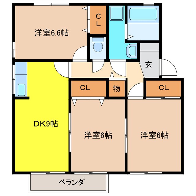 千波の物件間取画像