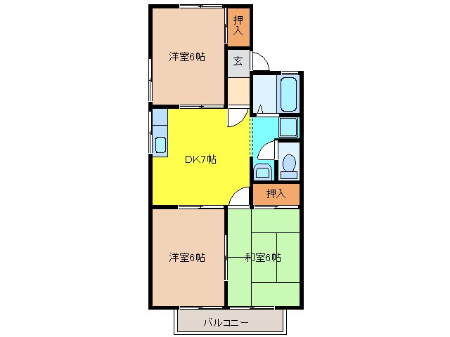 コートヴィレッジの物件間取画像