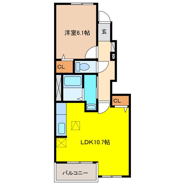 ラフレシールの物件間取画像