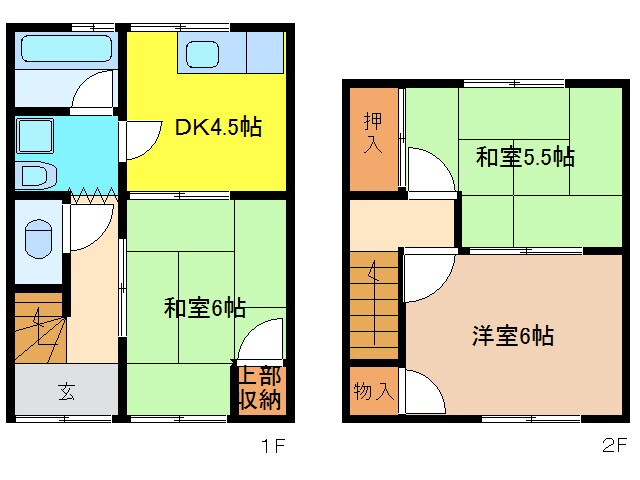 小川様富岡新町借家の物件間取画像