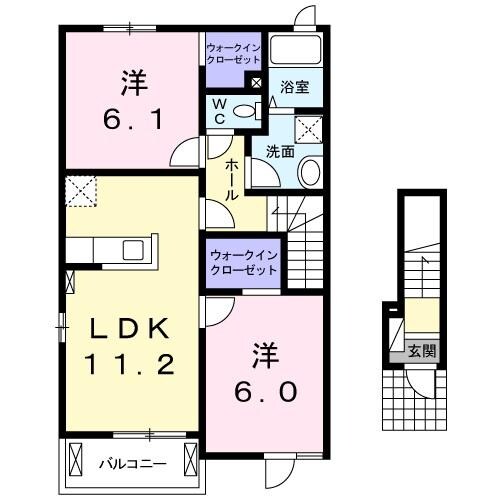 エアリープレイスの物件間取画像