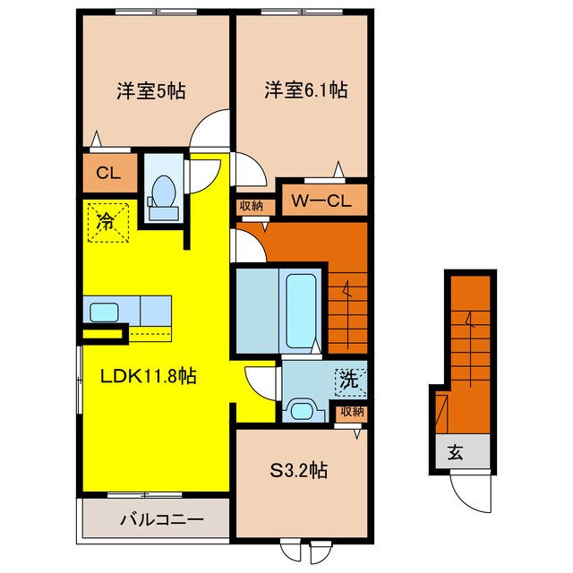 オリーブの物件間取画像