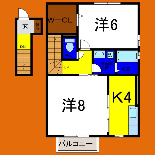 ローズコート川内Ａの物件間取画像