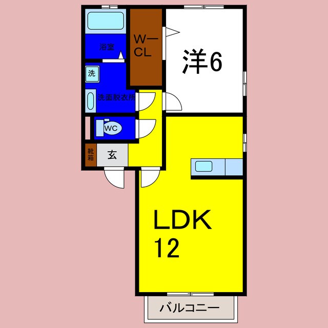 トアエーユＡの物件間取画像