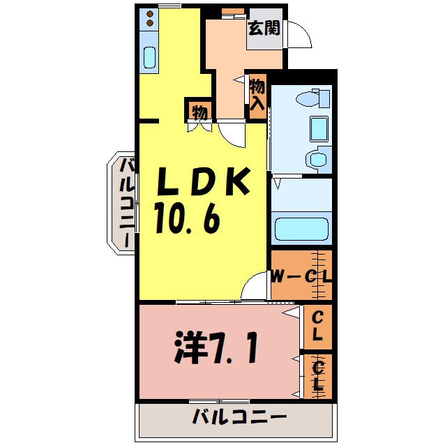 LUCE ルーチェ（深谷市上野台）の物件間取画像