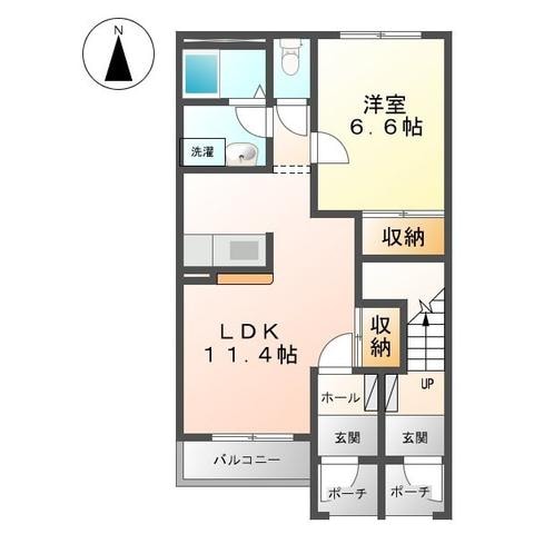 ピースフルＫ（熊谷市小泉）の物件間取画像