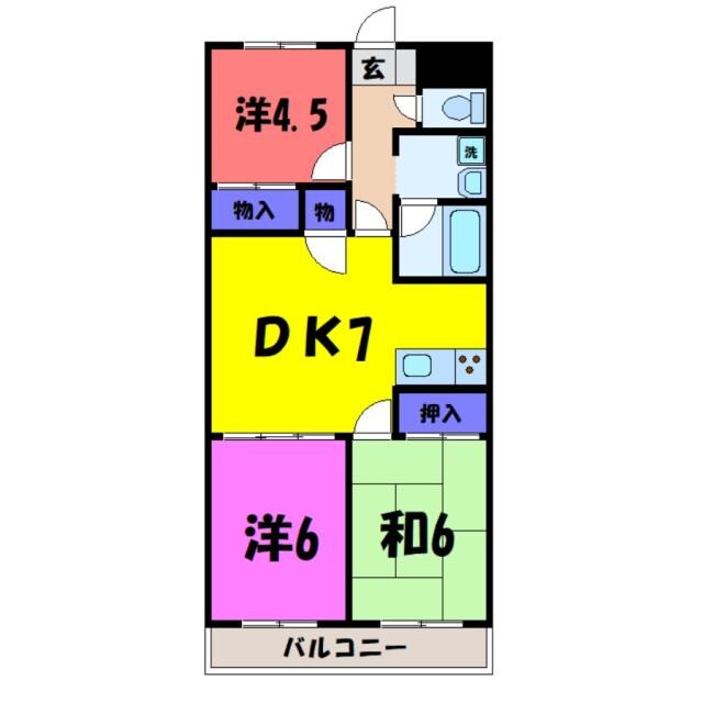 ロイヤルマンション中西（熊谷市中西）の物件間取画像