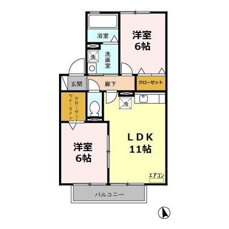 エクセレント（熊谷市妻沼東）の物件間取画像