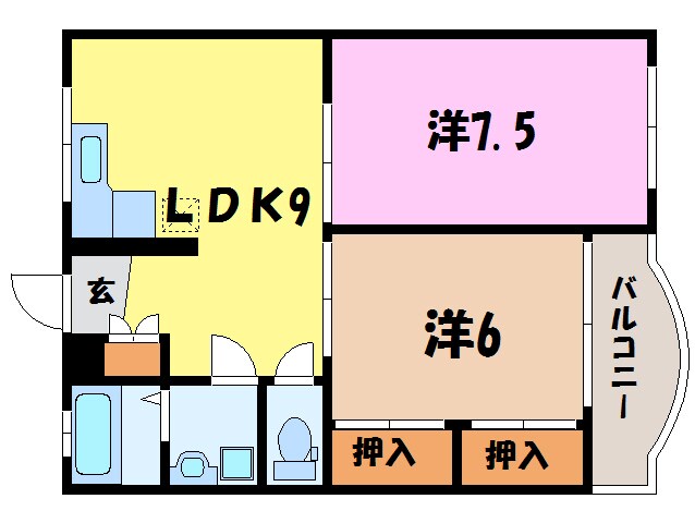 ANNEX002（熊谷市美土里町）の物件間取画像