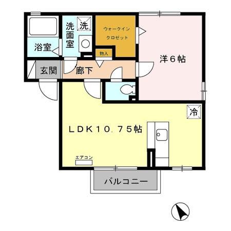 ローリエ（熊谷市別府）A/B　の物件間取画像