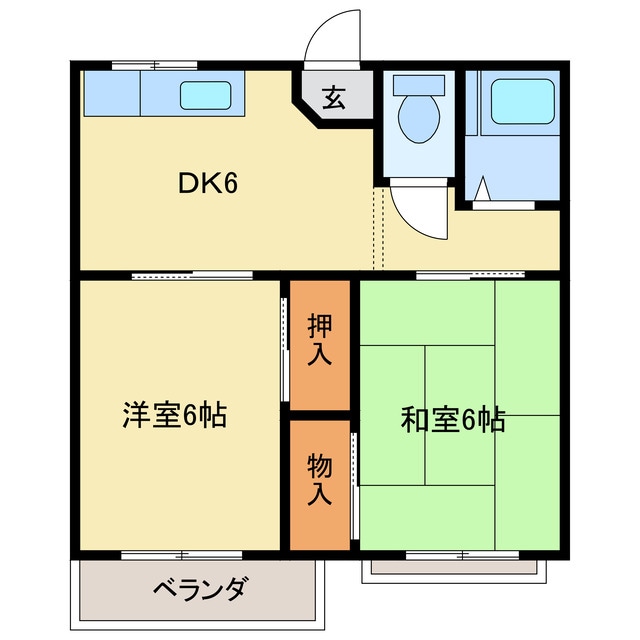 倉上ハイツ　の物件間取画像