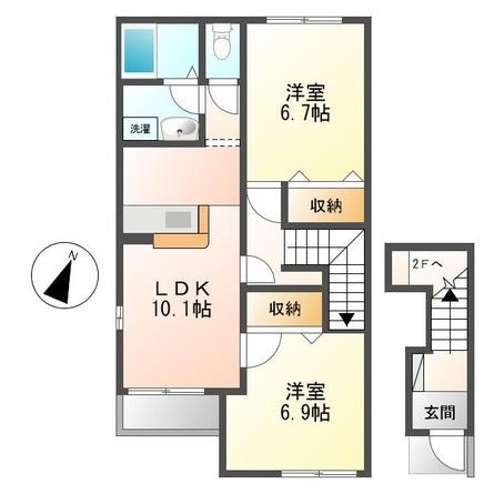 エルシオン（熊谷市妻沼）36-0377の物件間取画像