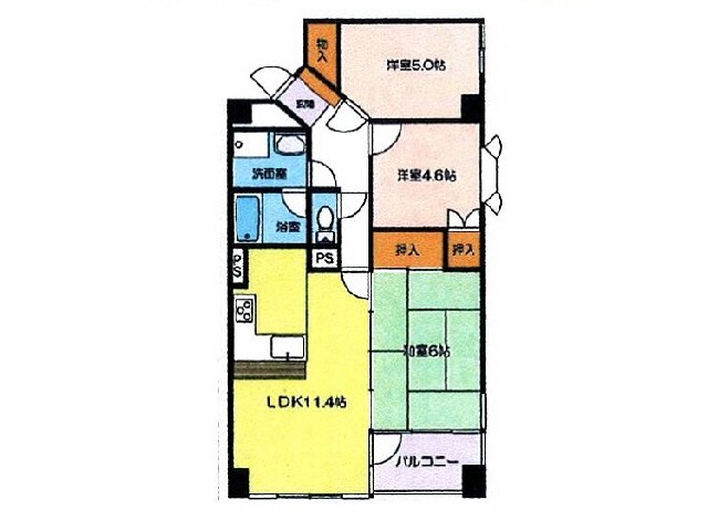 ’90ninety-3行田（行田市押上町）の物件間取画像