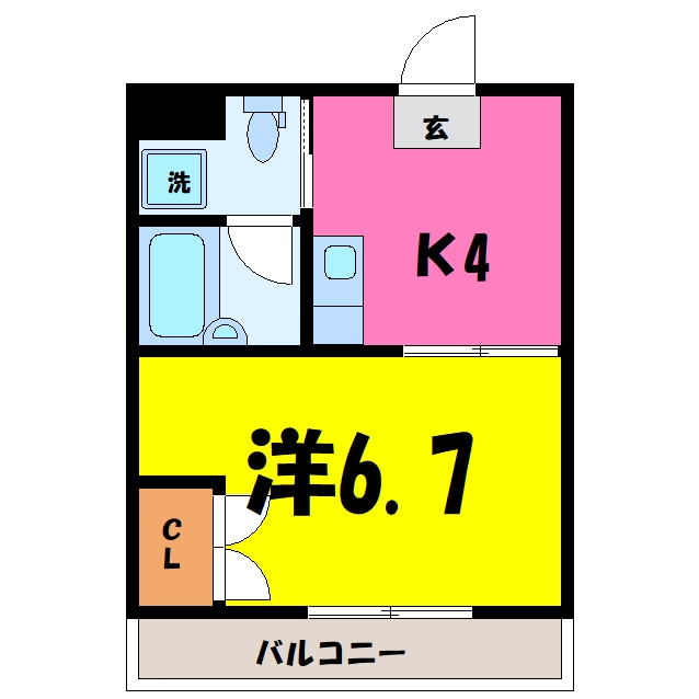 宮町第二ﾋﾞﾙ（熊谷市宮町）の物件間取画像