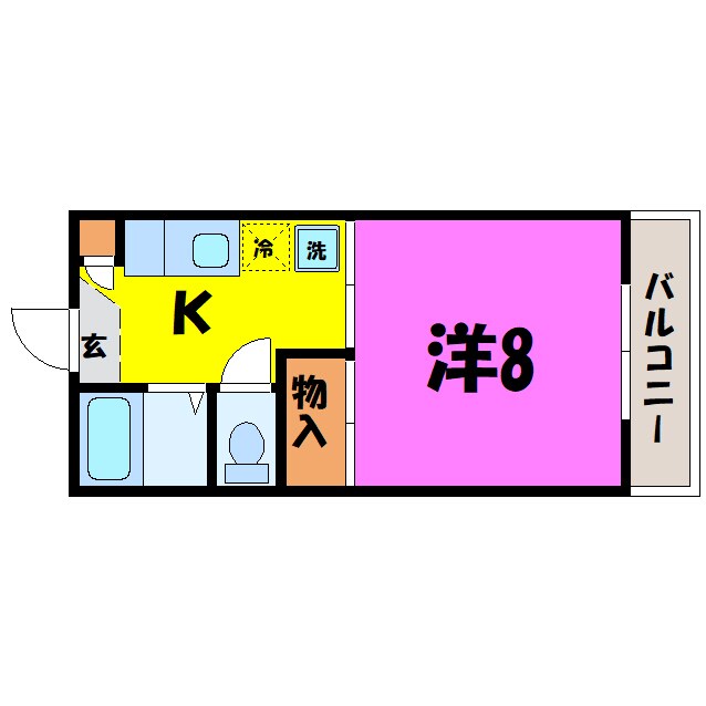 サンプラザ上柴Ａ（深谷市上柴町西）の物件間取画像