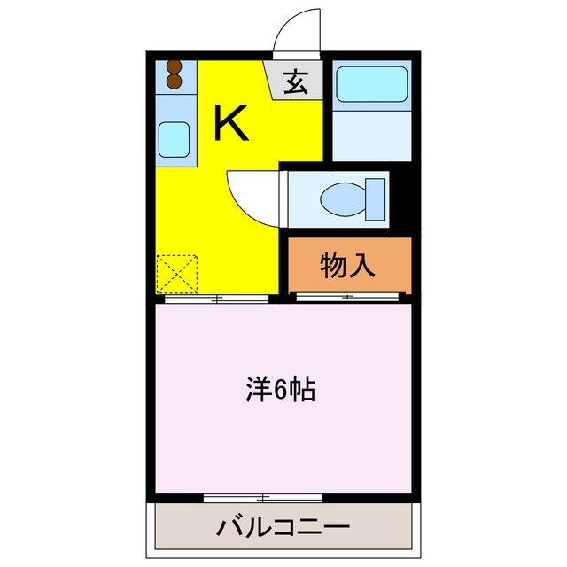 コーポ神沼（熊谷市銀座）の物件間取画像