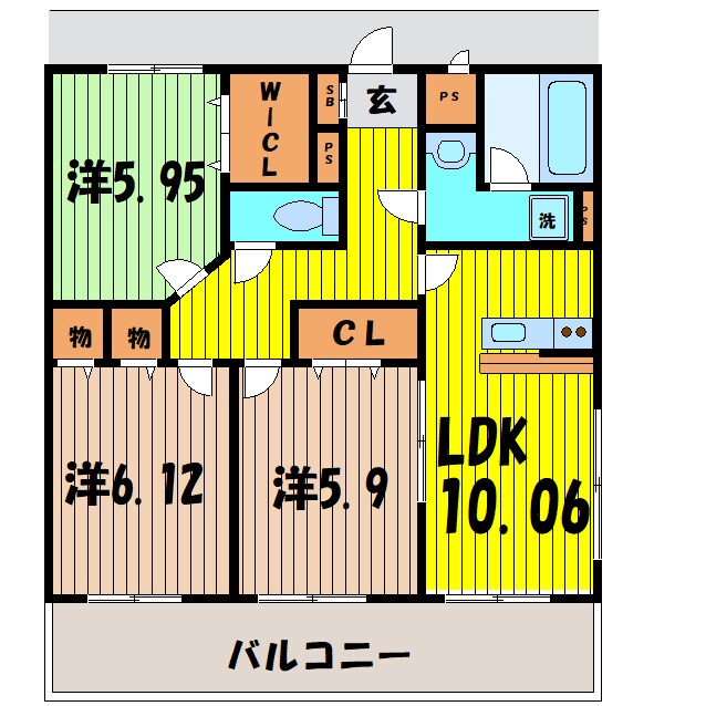 ブレインコート・アイビス（邑楽郡大泉町西小泉）の物件間取画像