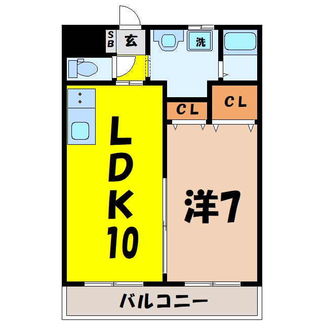 ALVA 1（アルヴァワン）の物件間取画像