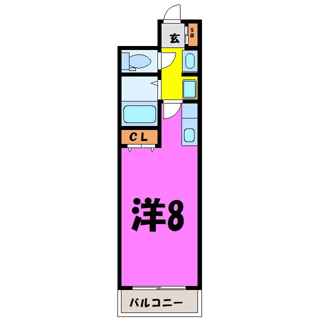 高砂ハイツ1　(熊谷市新堀)の物件間取画像