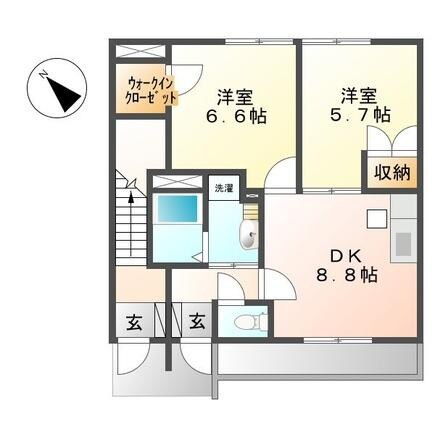 アムール（熊谷市新堀）の物件間取画像