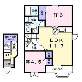 フルールA（深谷市上柴町西）1-010797301の物件間取画像