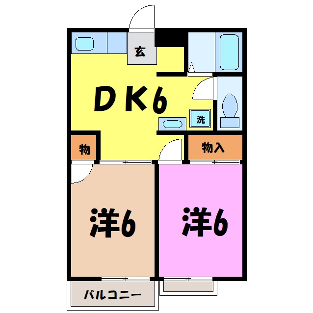 高柳ハイツ（熊谷市高柳）の物件間取画像