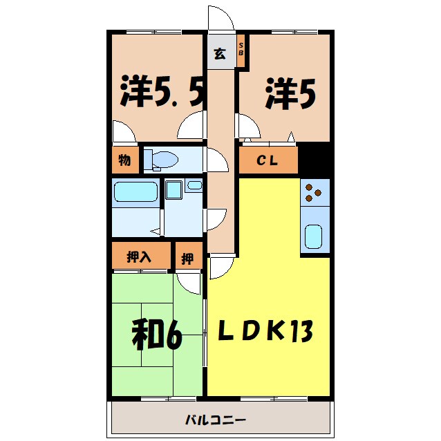 オリジン（深谷市上野台）の物件間取画像