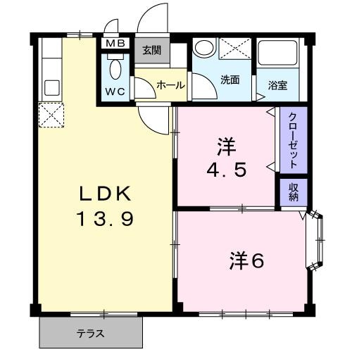 エルディム．平成Ⅰ/Ⅱ（深谷市東方町）の物件間取画像