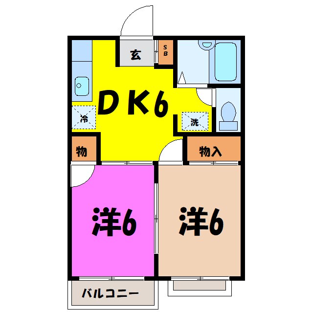 エルディム根岸（熊谷市籠原南）の物件間取画像