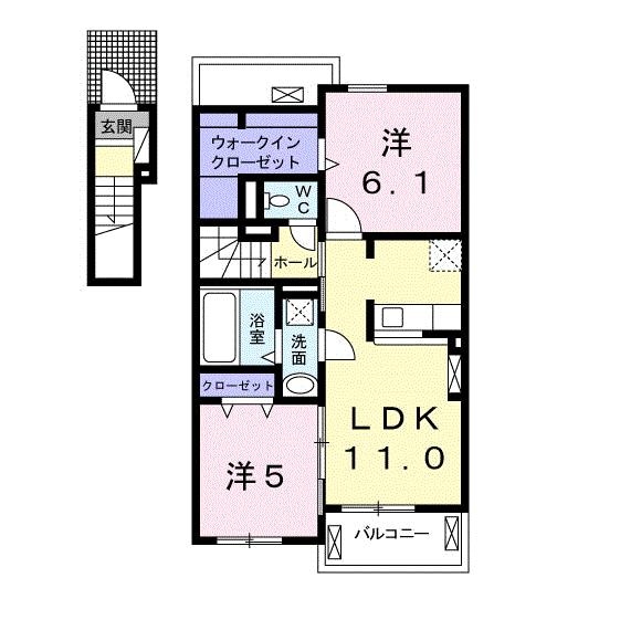 フィオーレⅢ（本庄市日の出）の物件間取画像