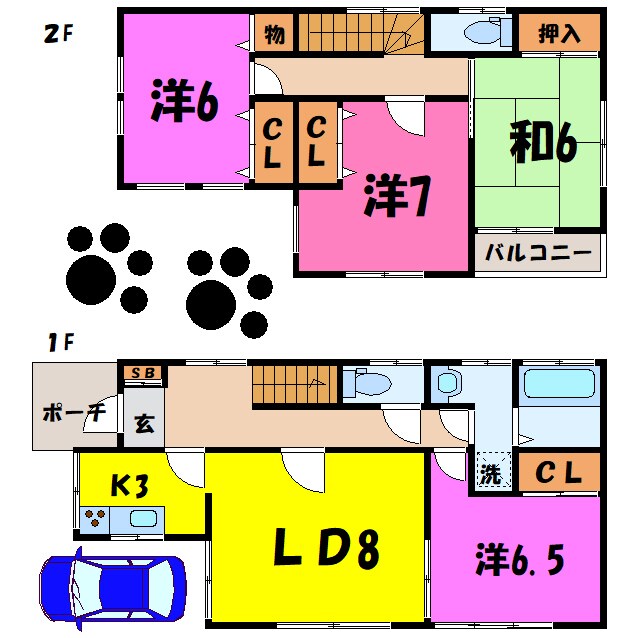 行田市小針戸建（行田市大字小針）の物件間取画像