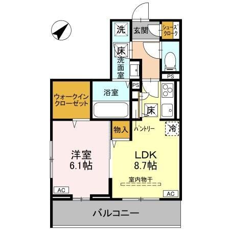 ノーブルヴィラ曙町（熊谷市曙町）の物件間取画像