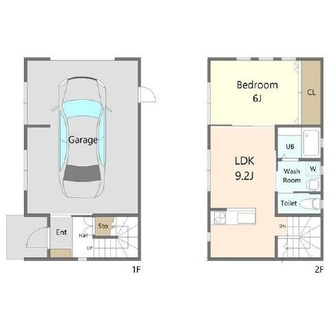 Warehousけや木ガレージハウス（本庄市けや木）の物件間取画像