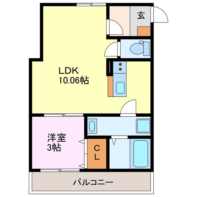 ティンガーラ須ヶ口　ＥＡＳＴの物件間取画像