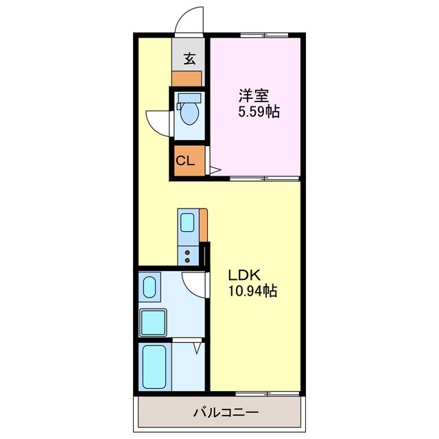 ティンガーラ須ヶ口　ＷＥＳＴの物件間取画像