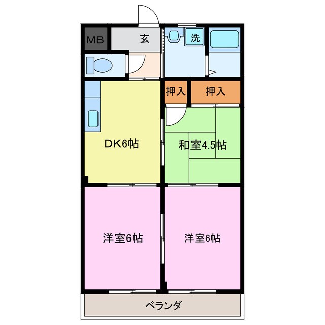 サトウハイツの物件間取画像