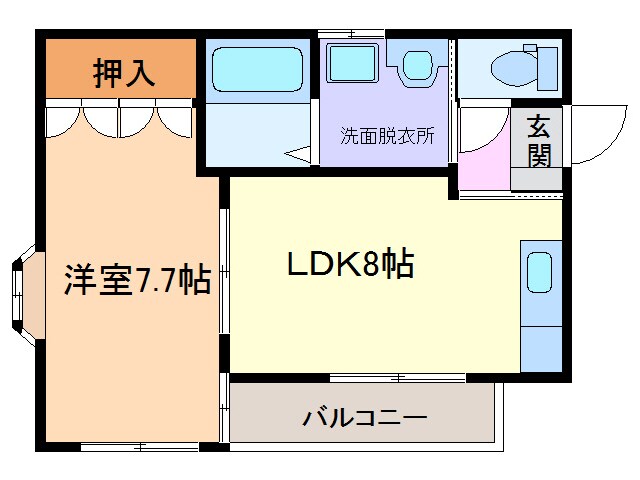 メゾンオアシスの物件間取画像