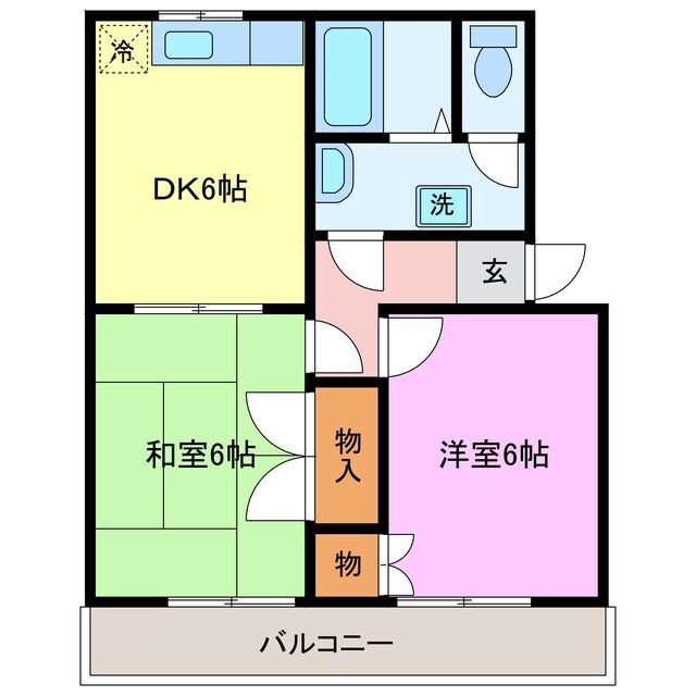 リバティーハイム川口Ⅱ番館の物件間取画像