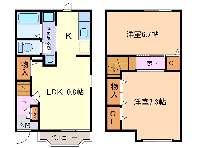 ラブリーパークの物件間取画像