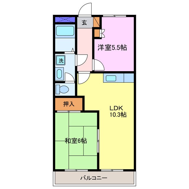 リバーサイドＮＫの物件間取画像