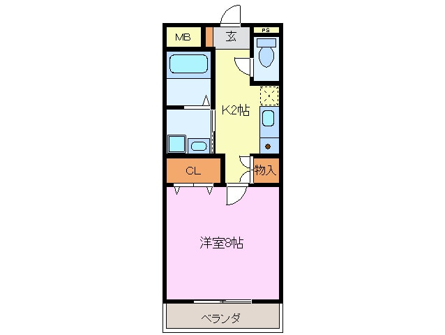 プルメリアＭの物件間取画像